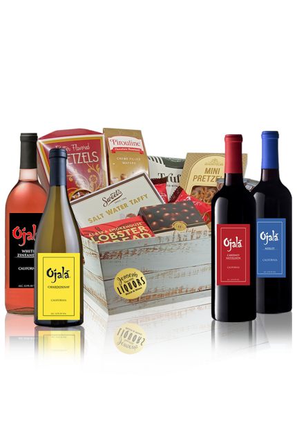 Wine Gift Basket Ojala 4 Bots