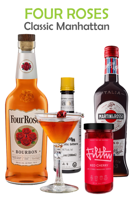 Four Roses Classic Manhattan Cocktail Kit