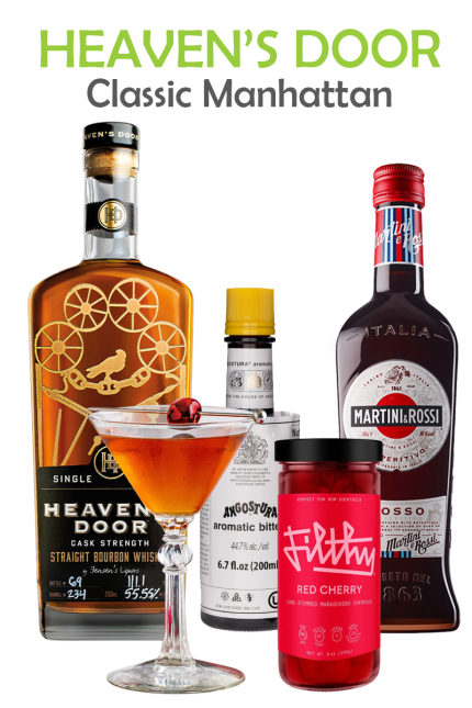 Heaven's Door Classic Manhattan Cocktail Kit