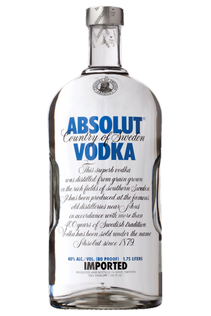 Absolut Swedish Vodka 1.75 LT