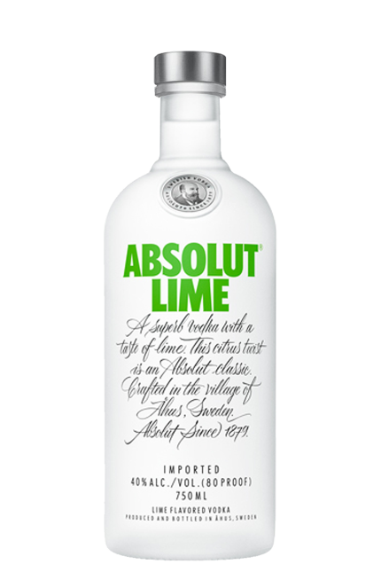 Absolut Lime Vodka 750 ML