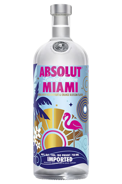 Absolut Miami Limited Edition Vodka 1 LT