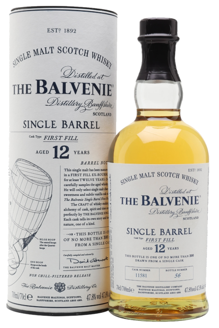 The Balvenie 12 Years Single Barrel Single Malt Scotch Whisky