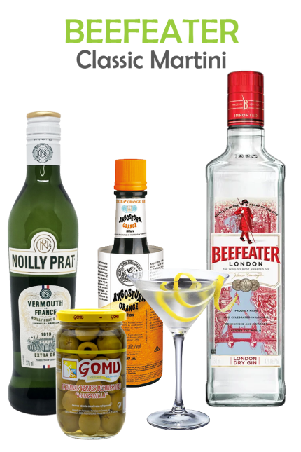 Beefeater Classic Martini Cocktail Kit