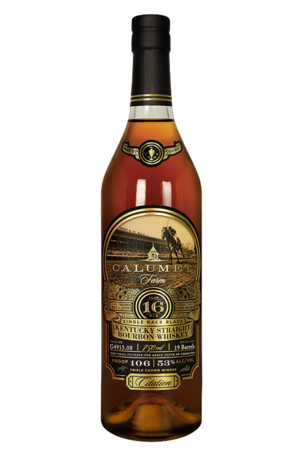 Calumet Farm Single Rack Black 16 Years Bourbon Whiskey