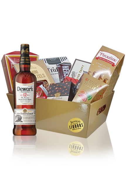 Scotch Gift Basket Dewars 12 Years