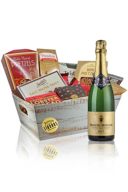 Sparkling Wine Gift Basket Francois Montand Brut