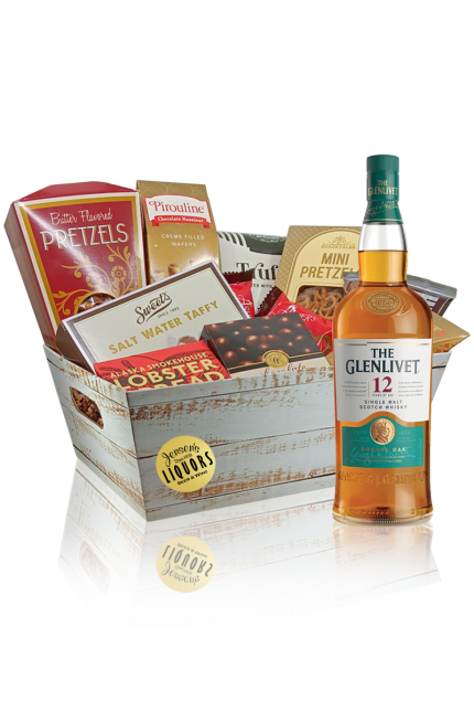 Single Malt Gift Basket Glenlivet 12 Years