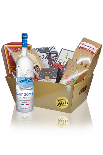 Vodka Gift Basket Grey Goose