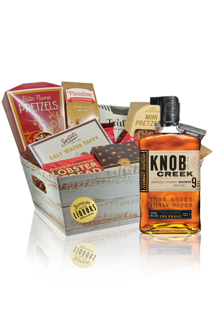 Whiskey-Bourbon Gift Basket Knob Creek 9 Years