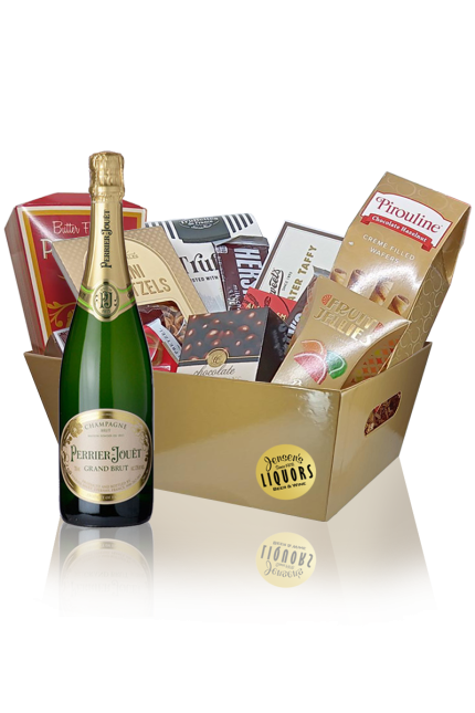 Champagne Gift Basket Perrier Jouet Grand Brut