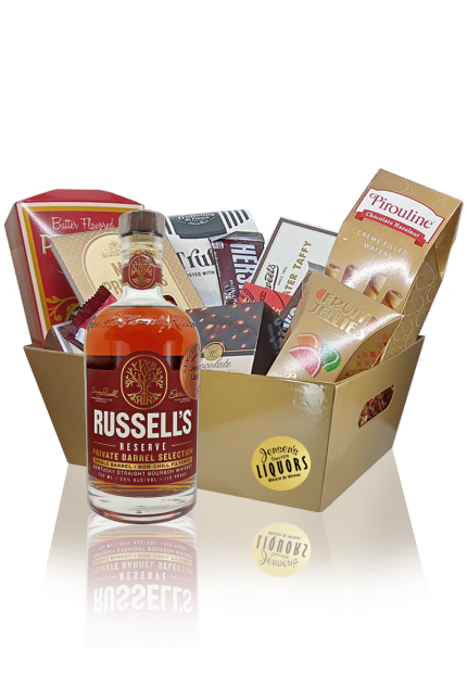 Whiskey-Bourbon Gift Basket Russell's