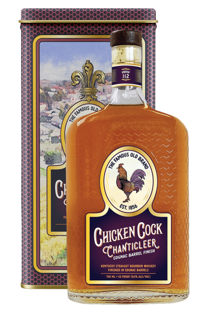 Chicken Cock Chanticleer Cognac Barrel Straight Bourbon Whiskey