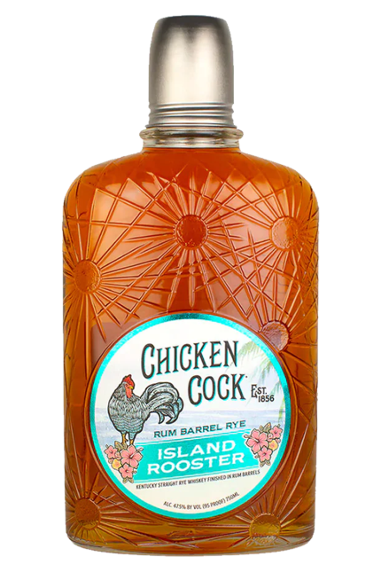 Chicken Cock Island Rooster Run Barrel Straight Rye Whisky