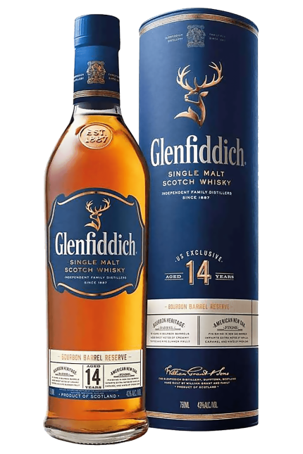 Glenfiddich 14 Years Bourbon Barrel Reserve Single Malt Scotch Whisky