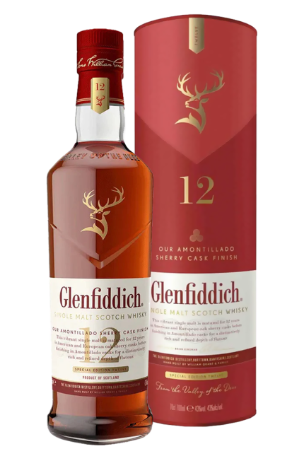 Glenfiddich 12 Years Sherry Cask Finish Single Malt Scotch