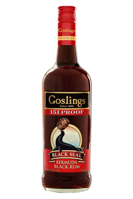 Goslings Black Seal 151 Proof Bermuda Black Rum 750 ML