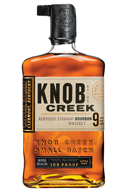Knob Creek 9 Years Old 100 Proof Kentuckty Straight Bourbon Whiskey 750 ML