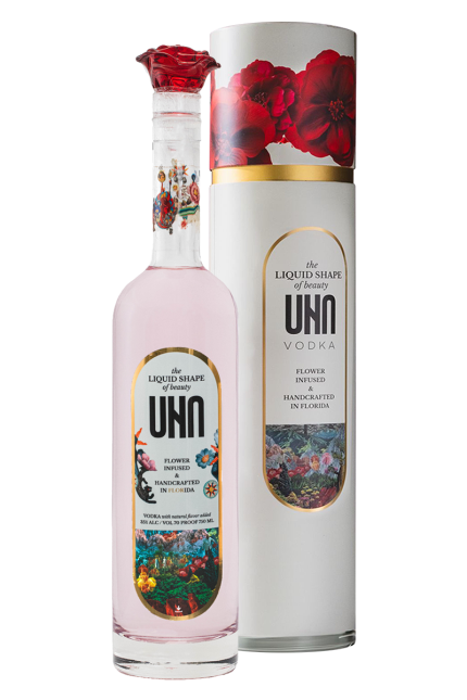 UNA Flower Infused Handmade Luxury Vodka