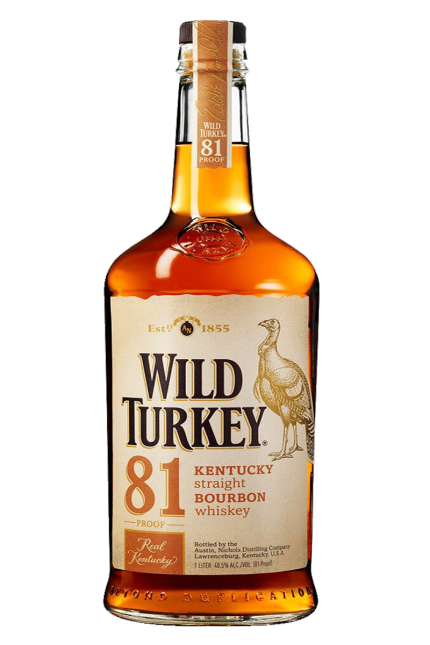 Wild Turkey 81 Proof Kentucky Straight Bourbon Whiskey
