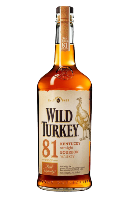 Wild Turkey 81 Proof Kentucky Straight Bourbon Whiskey